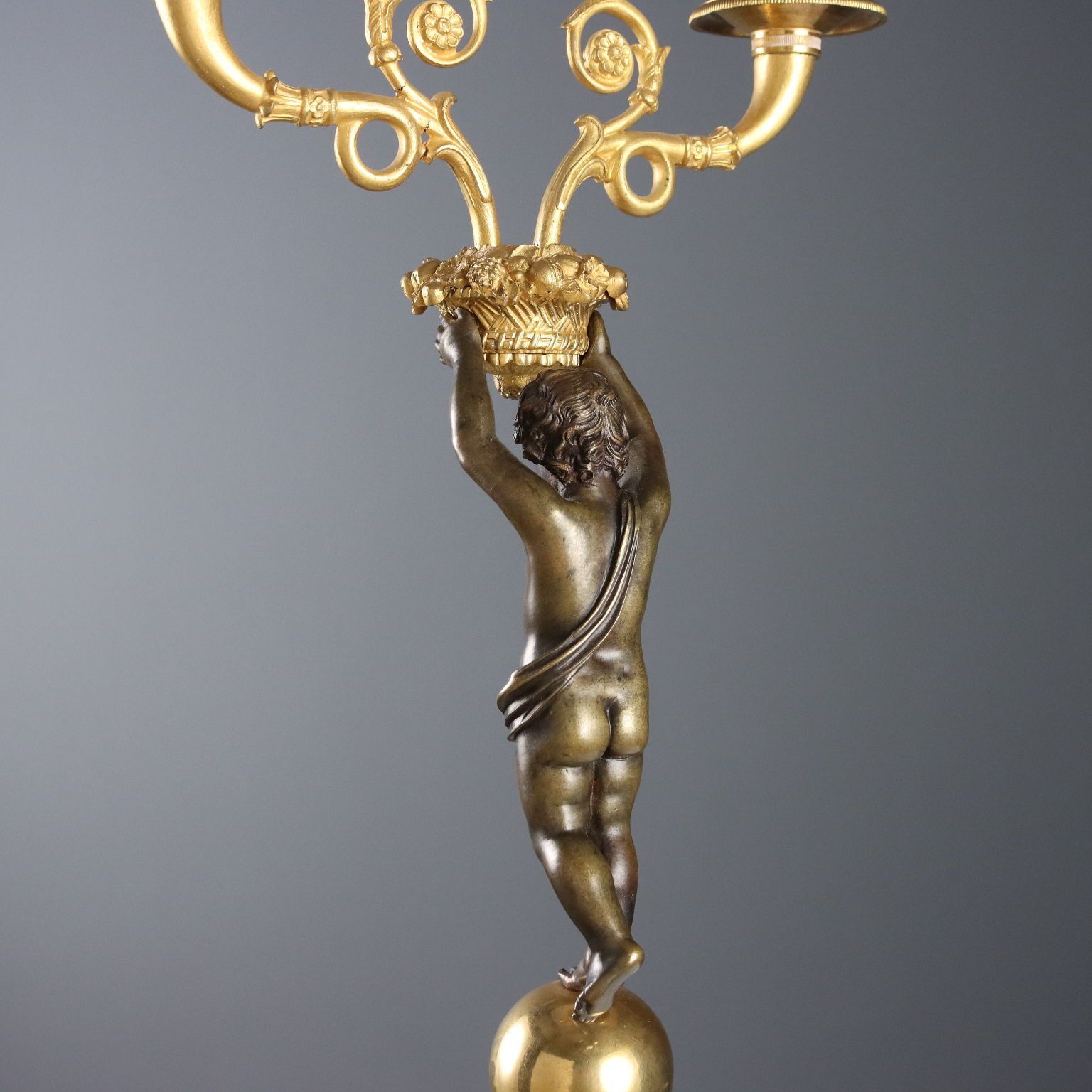 Antique Candelabra Napoleon III Style Bronze Italy XX Century photo 1750.0