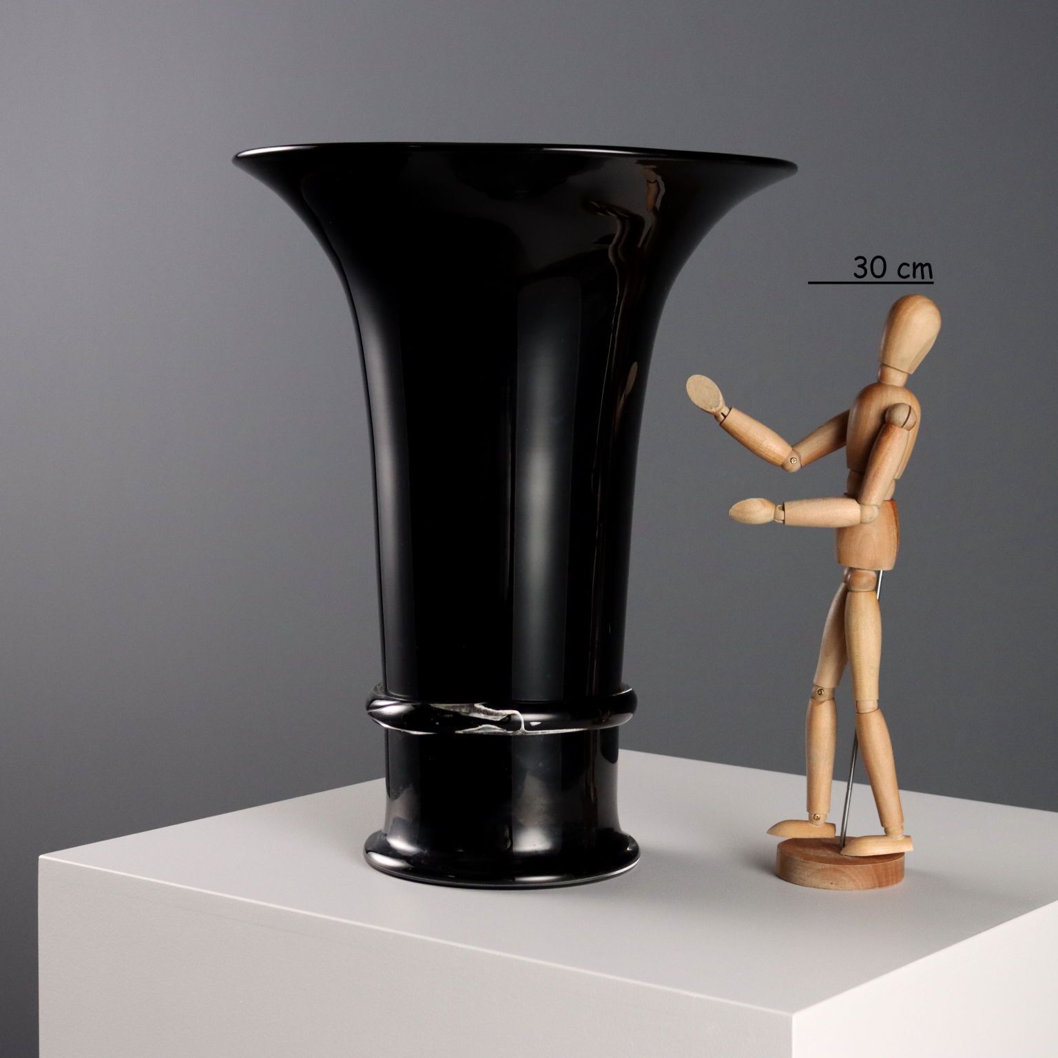 Vintage Vase Seguso Man. Vetri D'arte Italy 1980s photo furniture