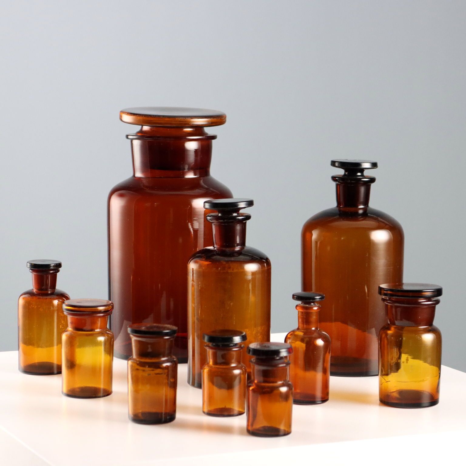 Antique Apothecary Jugs Various Dimensions Italy XX Century