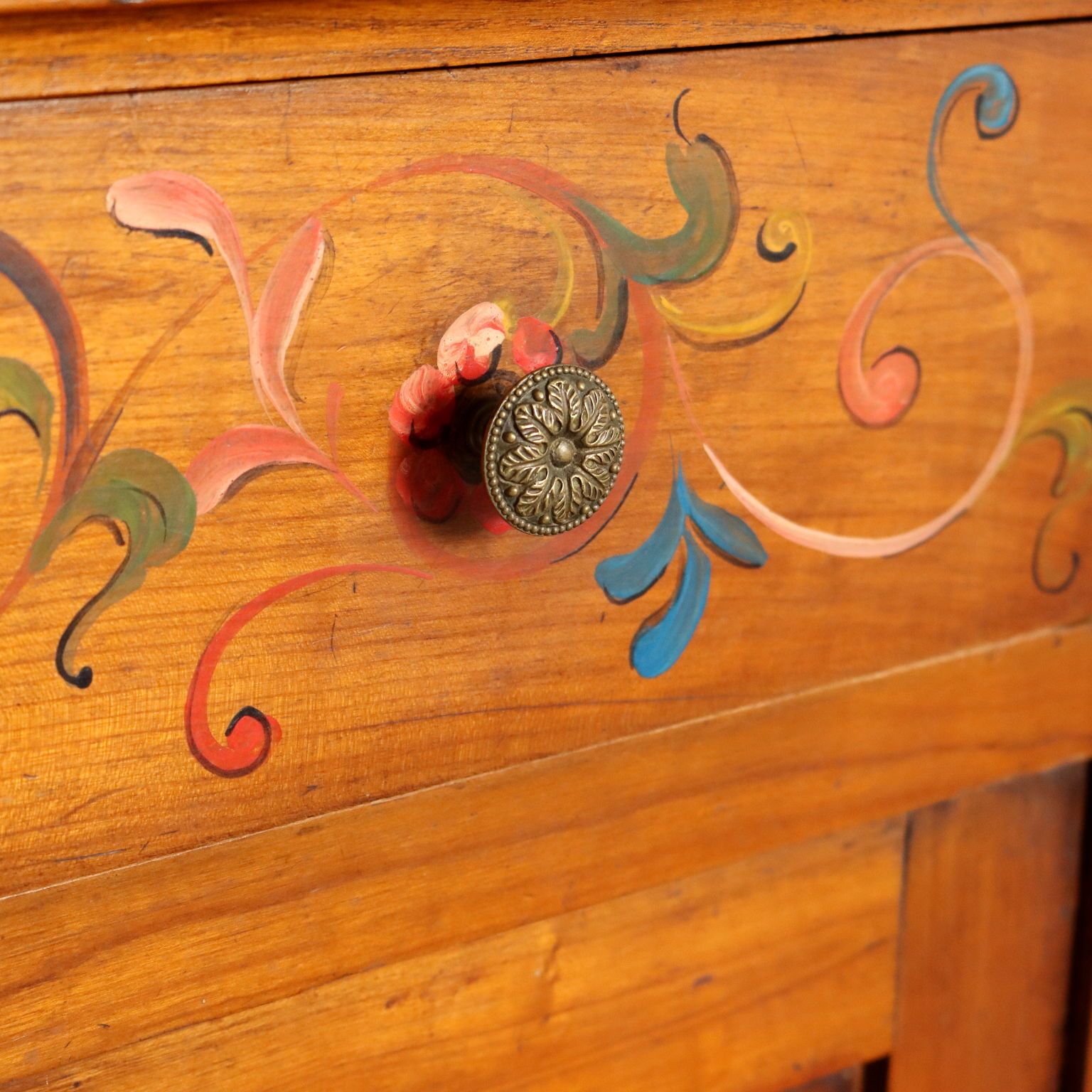 Antique Cupboard Cherrywood Drawers Italy XIX Century photo Furniture