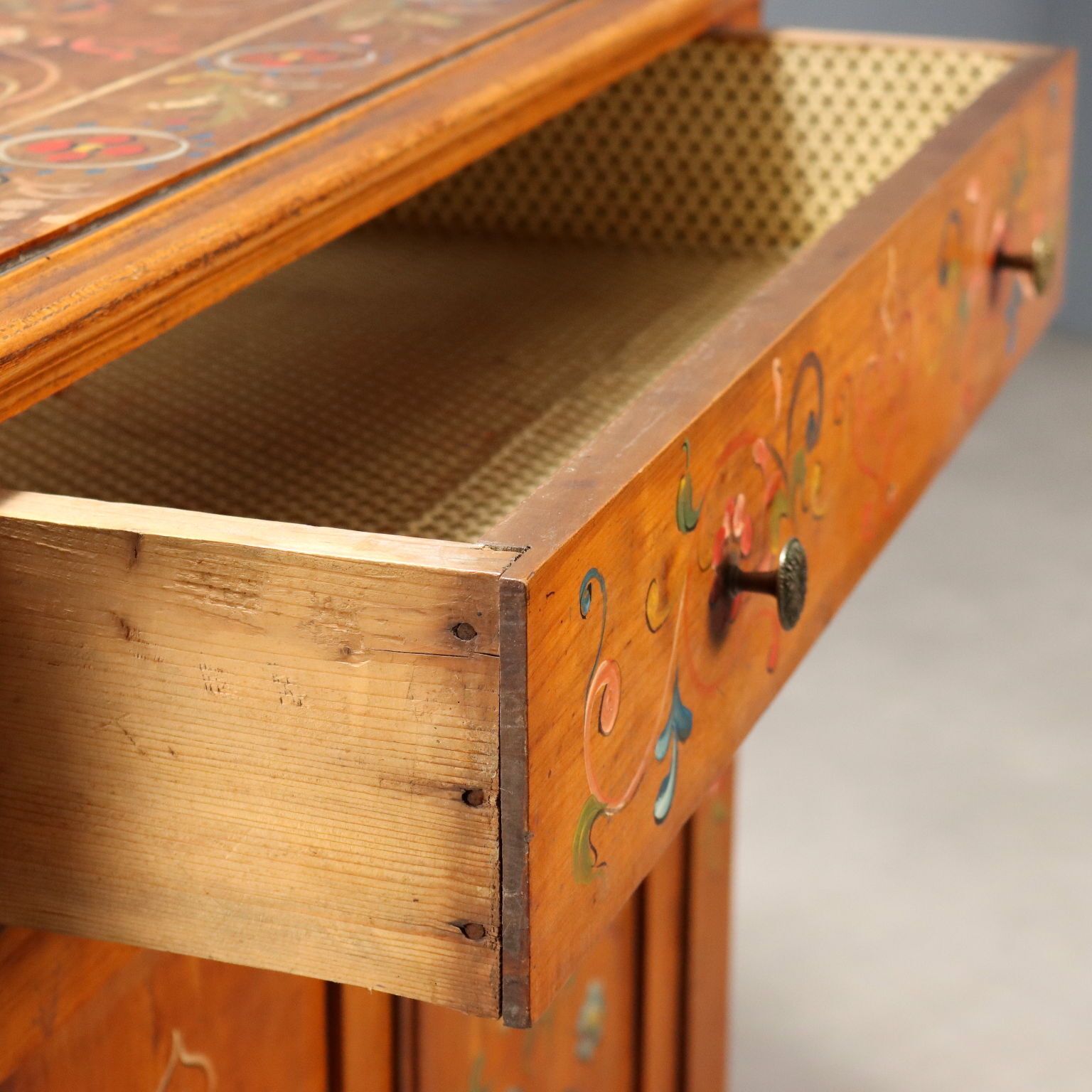 Antique Cupboard Cherrywood Drawers Italy XIX Century photo 1120.0