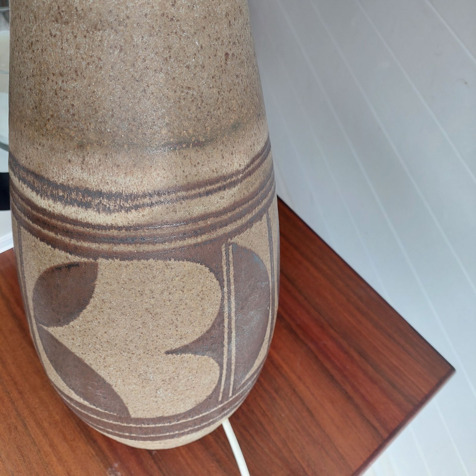 photo buy Mid Century Studio Pottery  Large Lamp Base Scandinavian Marianne Starck Stoneware  Style, 1960/70s
