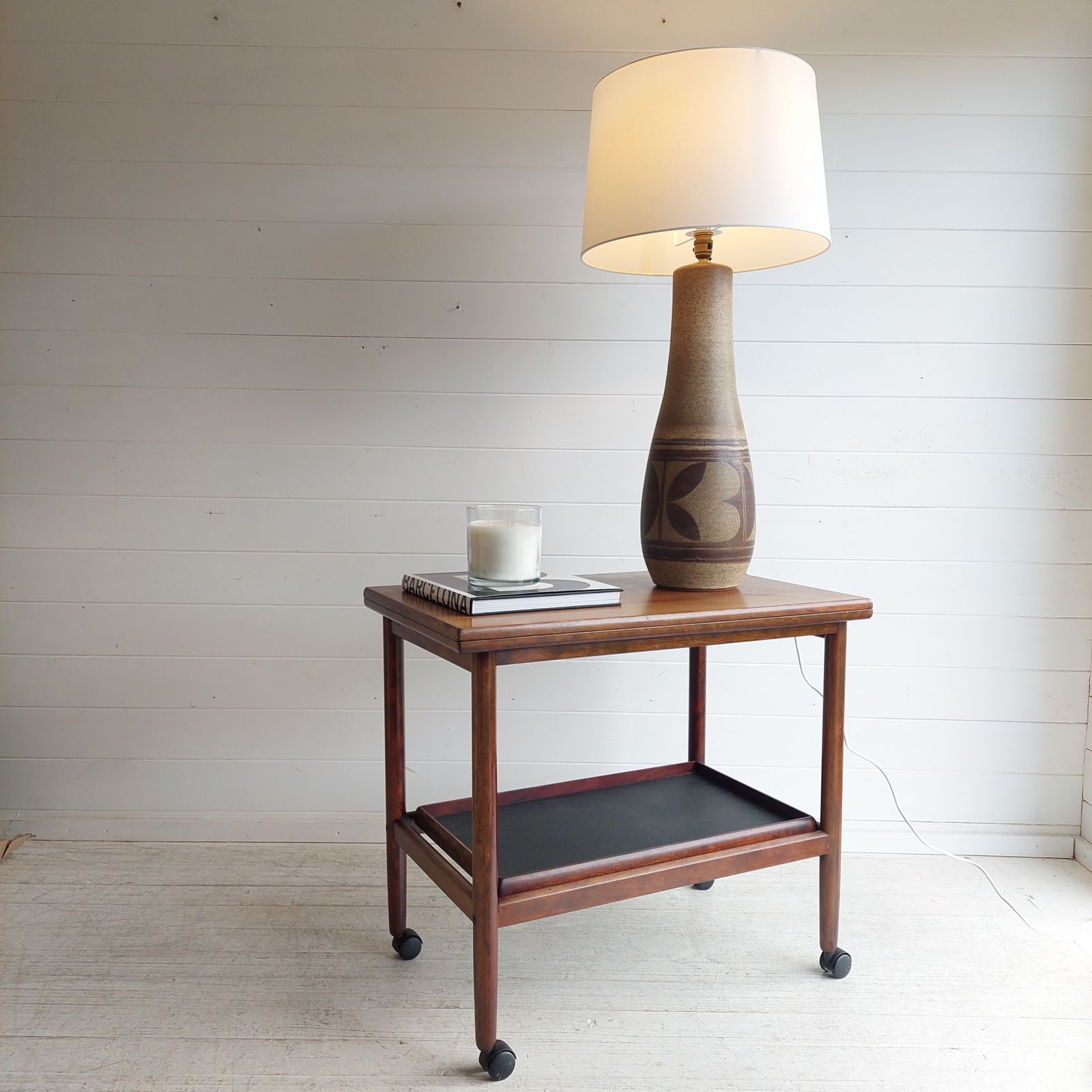 Mid Century Studio Pottery  Large Lamp Base Scandinavian Marianne Starck Stoneware  Style, 1960/70s photo furniture