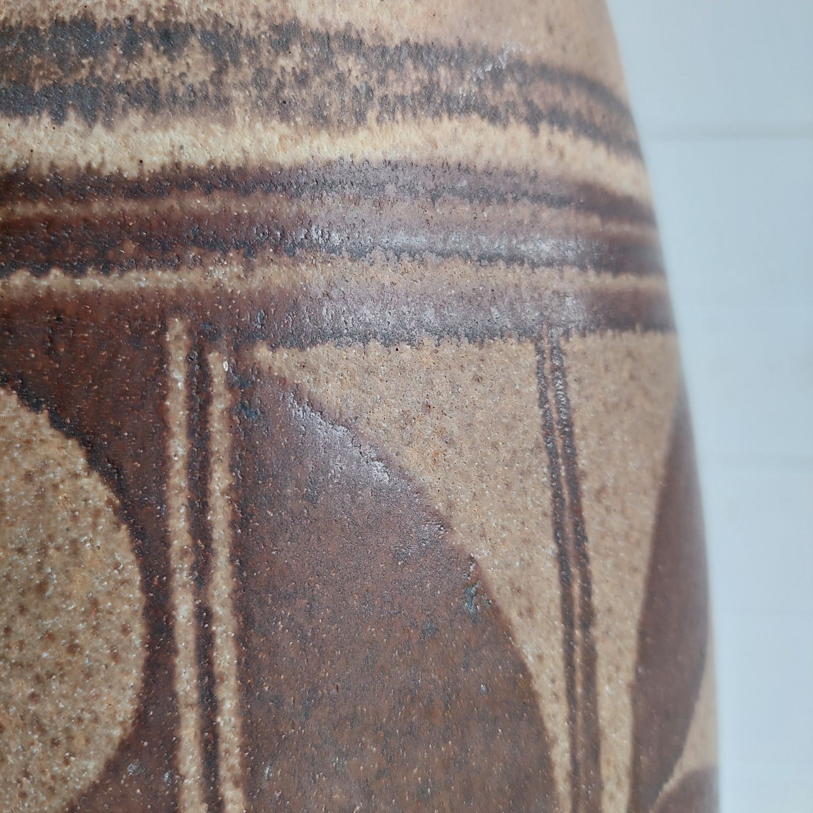 Mid Century Studio Pottery  Large Lamp Base Scandinavian Marianne Starck Stoneware  Style, 1960/70s photo for sale