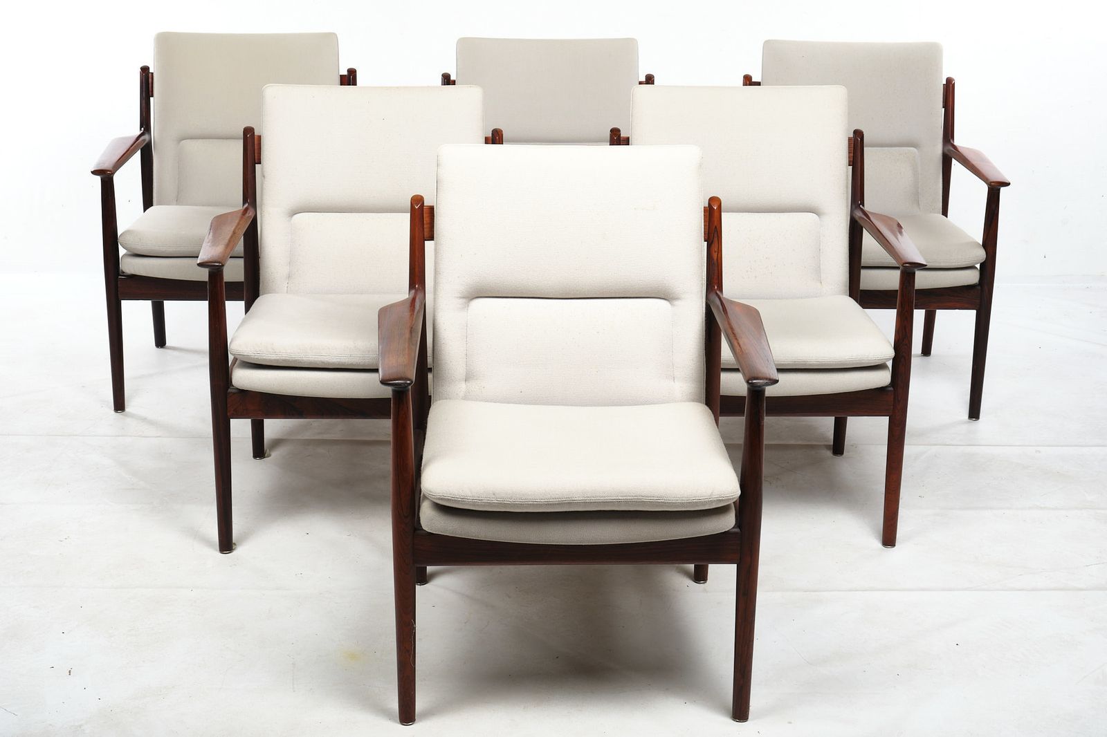 Six Conference Chairs By Arne Vodder For Sibast, Vintage, Denmark, Before 1960 photo furniture