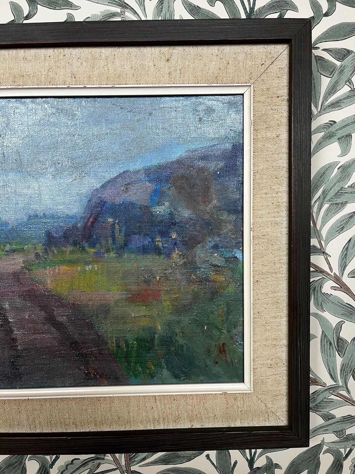 Bohuslän Landscape, 1940s, Swedish Listed Artist Ragnar Falk (1903–1977)  Oil Painting On Canvas Board photo buy