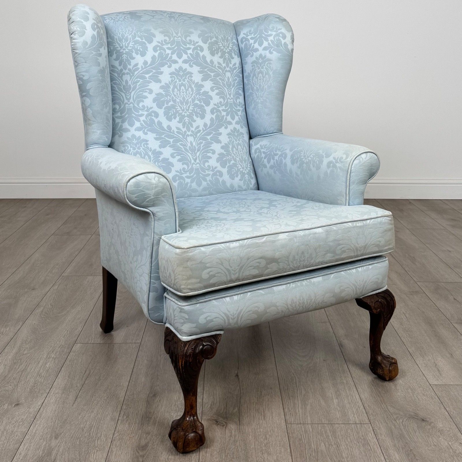Antique 20th Century Wingback Armchair In Oak photo buy