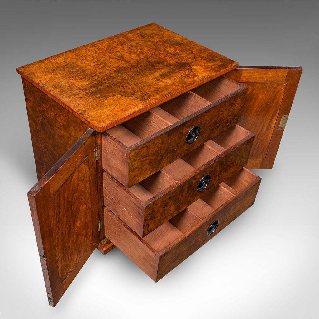 photo for sale Antique Country House Napkin Drawers, English, Storage Cabinet, Early Victorian