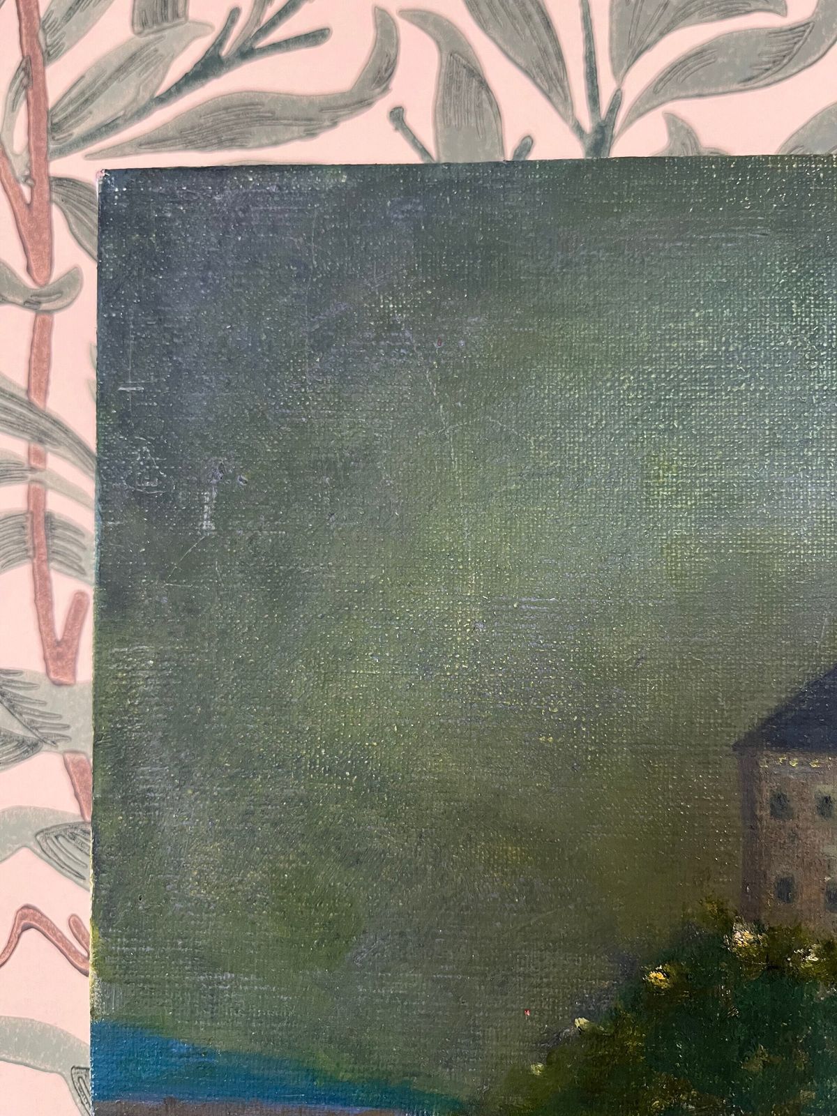 Skansen Kronan, 2001, Swedish Artist  B Jönner, Unframed Oil On Canvas photo for sale