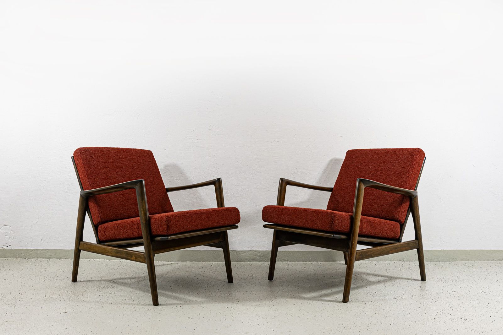 Pair Of Mid Century Armchairs Type 300 139, Poland, 1960s photo buy