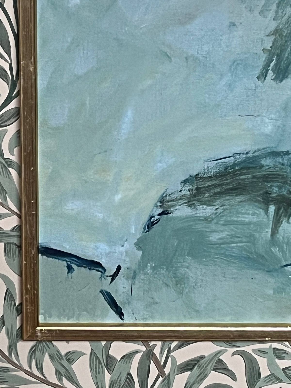 Semi Abstract Landscape, 1982, Swedish Artist Sven Björk,  Oil On Stretched Canvas photo vinterior