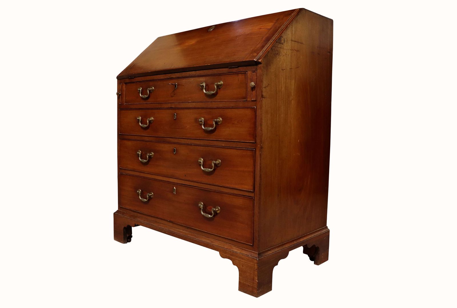 A George III Mahogany Bureau, 1700s photo Furniture