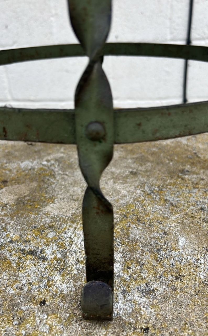 An Antique Forged Iron Round Low Table photo 85.0