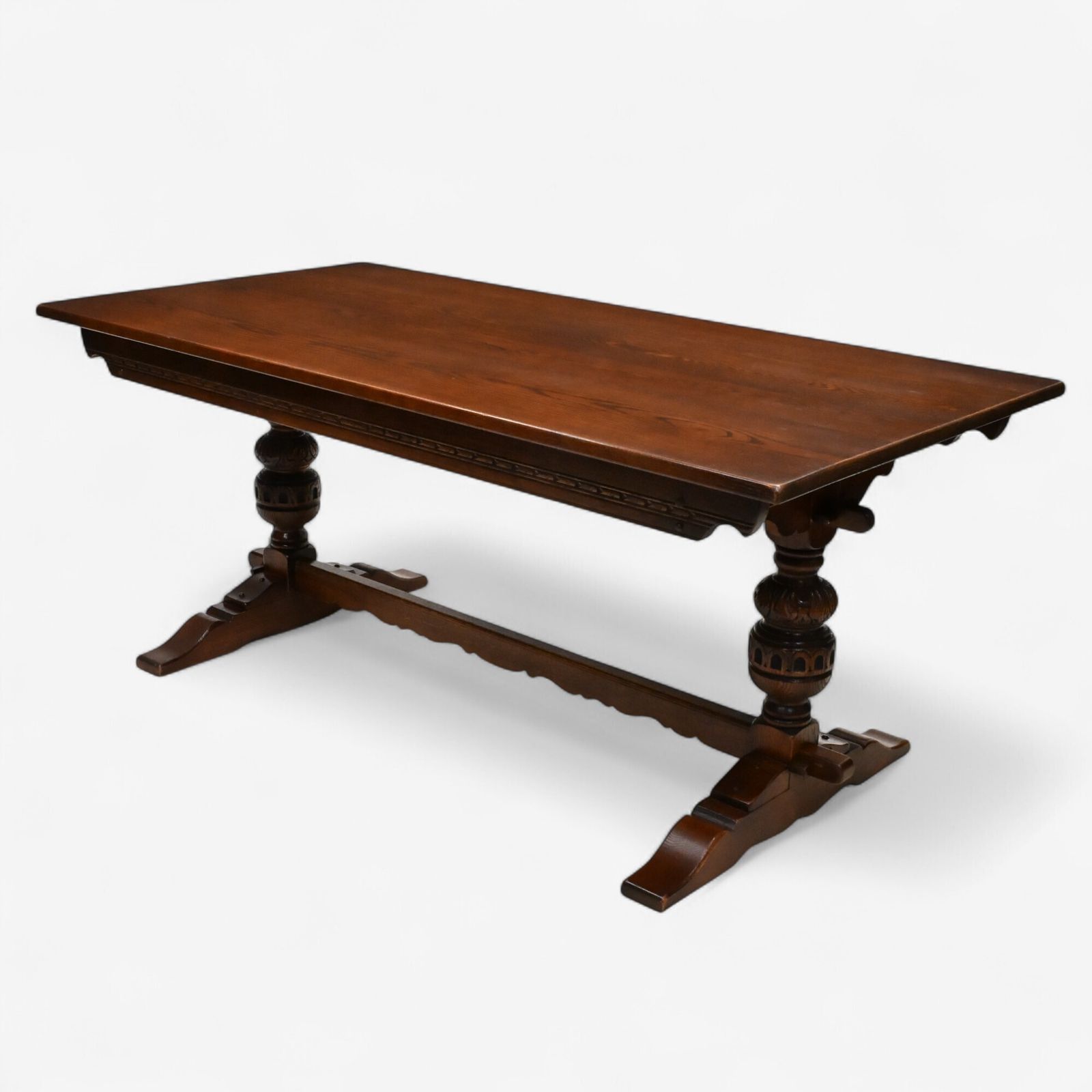 photo furniture Old Charm Dining Table Solid Oak Large Seat Up To 8 Tudor Style Free Uk Delivery