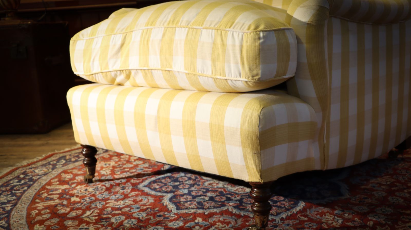 Super George Smith Standard Signature Large Armchair Sanderson Gingham Fabric 🚚 photo for sale