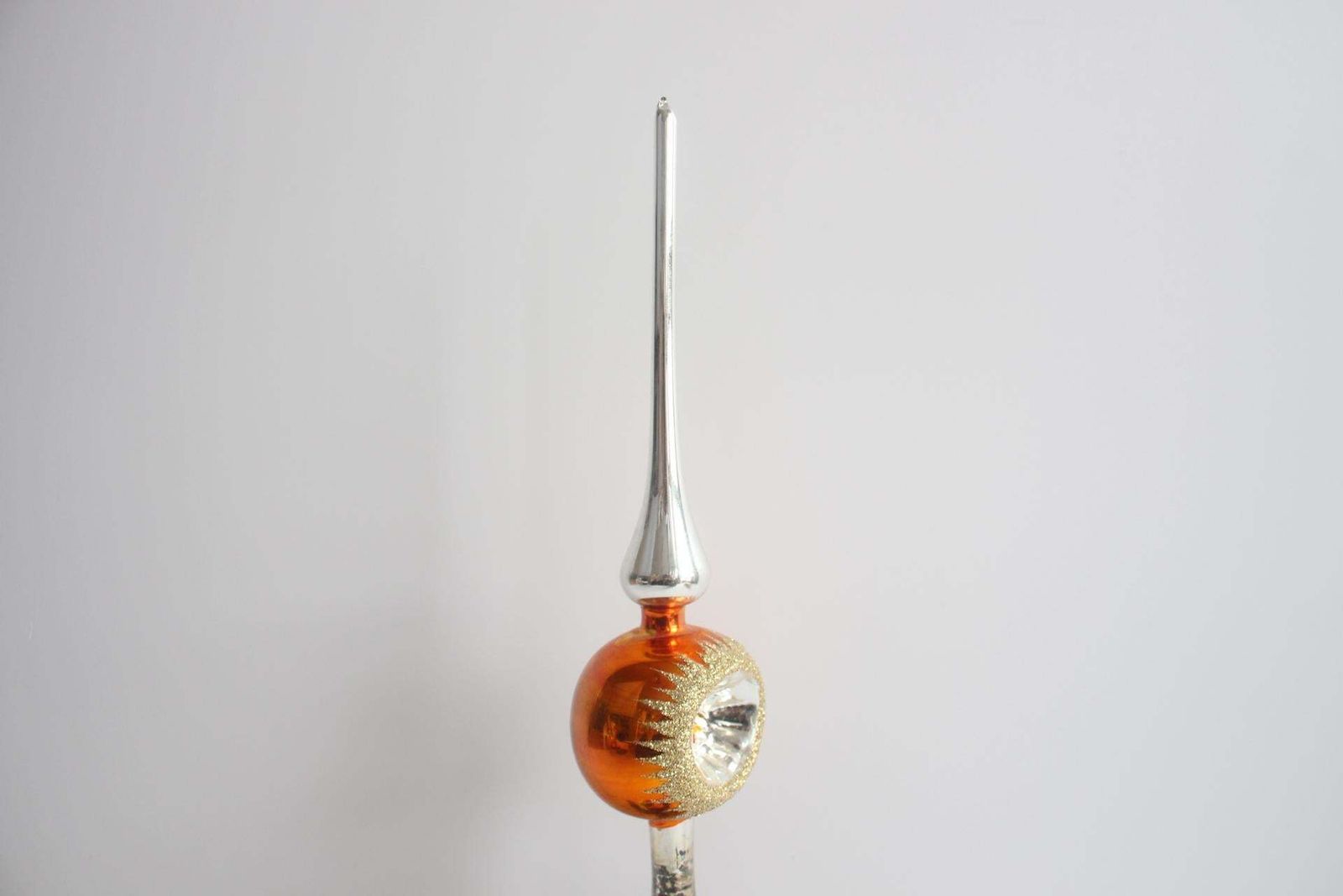 Antique Glass Christmas Ornament, Czechoslovakia, 1950s. photo furniture