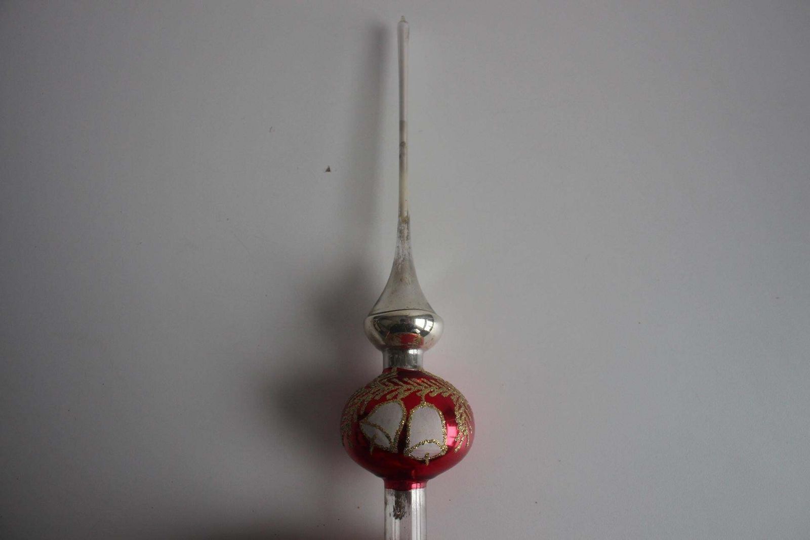 Antique Glass Christmas Ornament, Czechoslovakia, 1950s. photo Home Decor