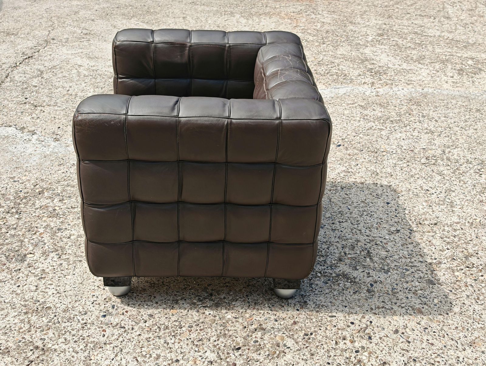 Vienna Secession Armchair "Kubus" By Josef Hoffmann, Manufactured By Wittmann photo 5000.0