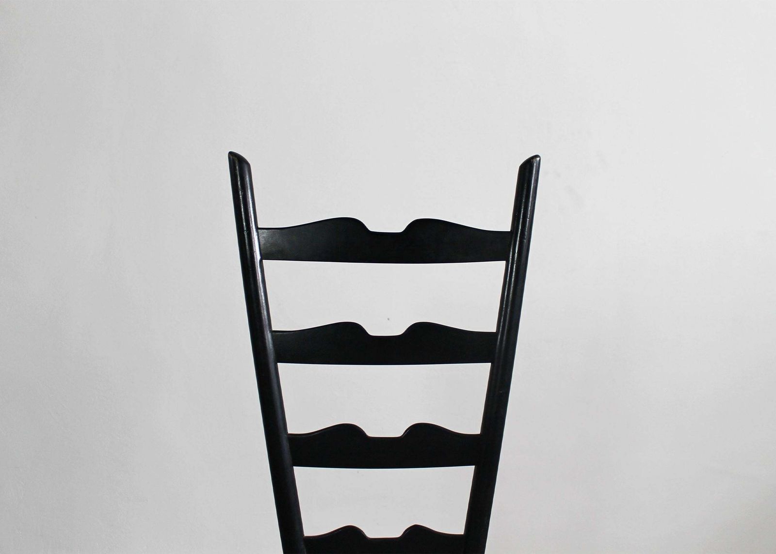 Gio Ponti Fireside Chair In Black Beech Wood And Straw By Casa & Giardino 50s photo Furniture