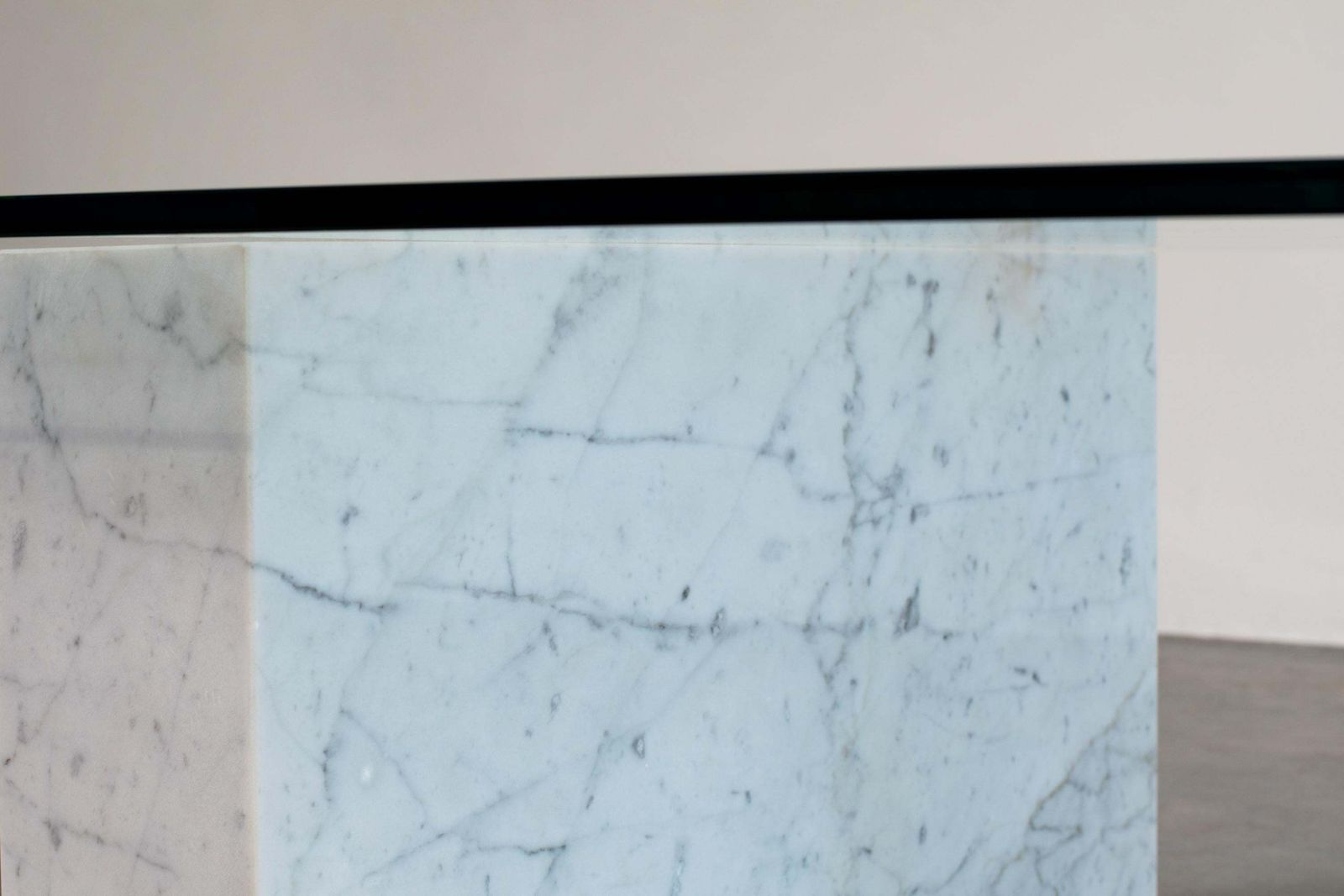 Massimo Vignelli Kono Table In Carrara Marble And Copper Casigliani, 1979 photo Furniture