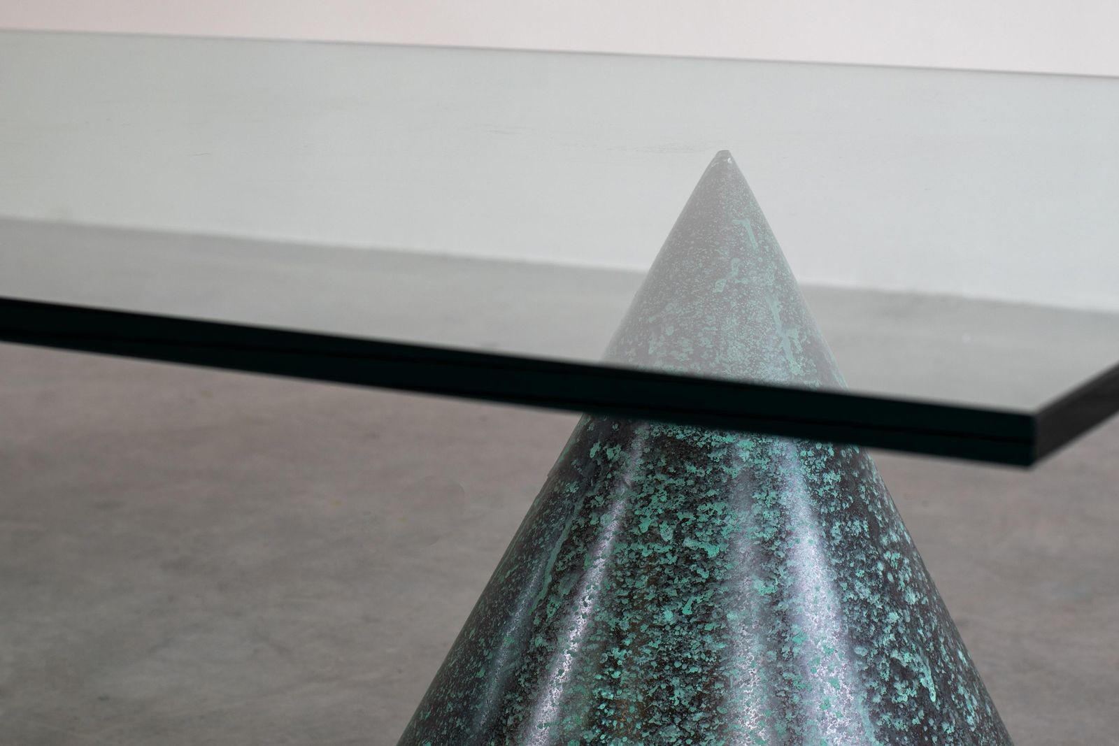 Massimo Vignelli Kono Table In Carrara Marble And Copper Casigliani, 1979 photo buy