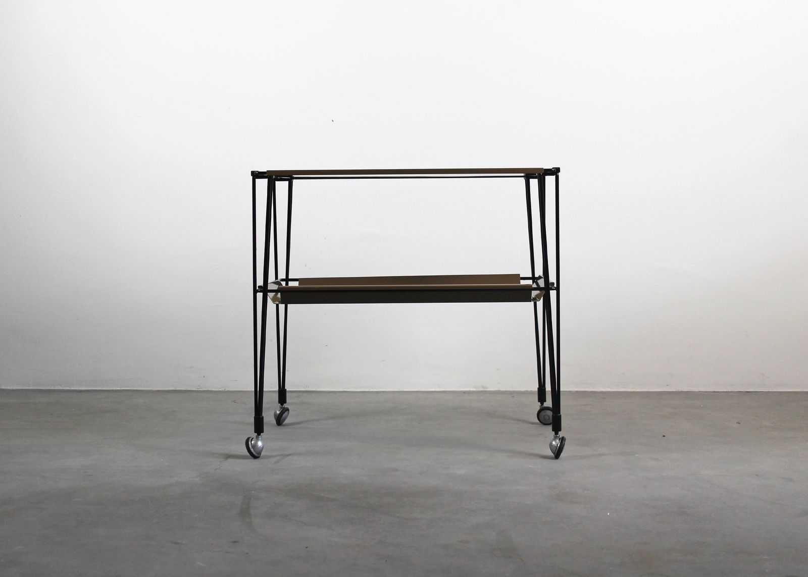 Osvaldo Borsani Rectangular C7 Cart In Steel For Tecno Varedo Italy 1960s photo Furniture