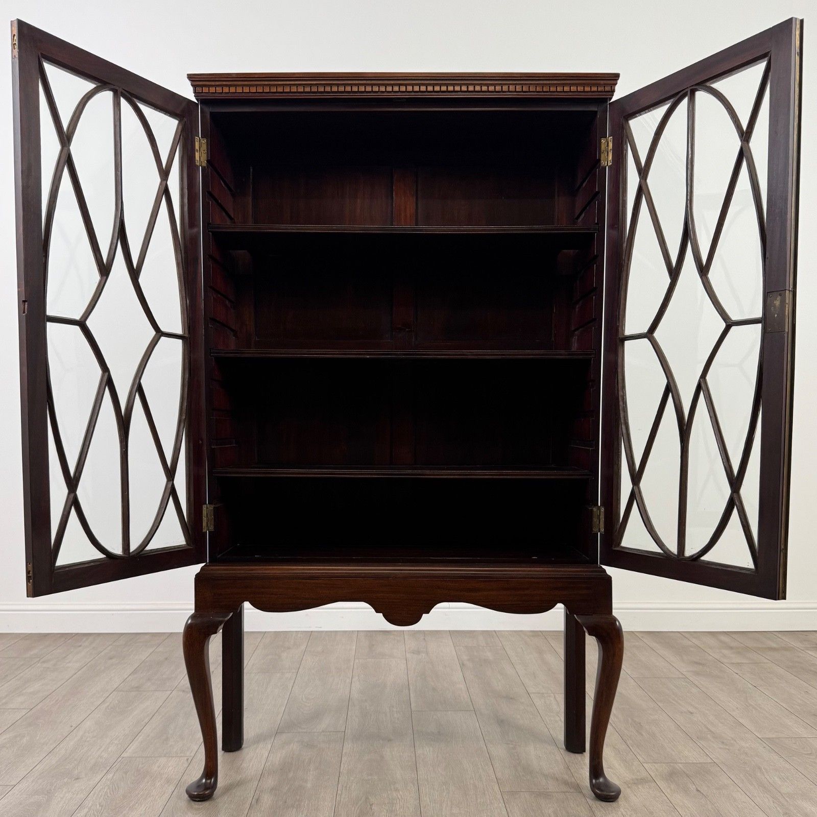 Antique 20th Century Display Cabinet In Mahogany photo for sale