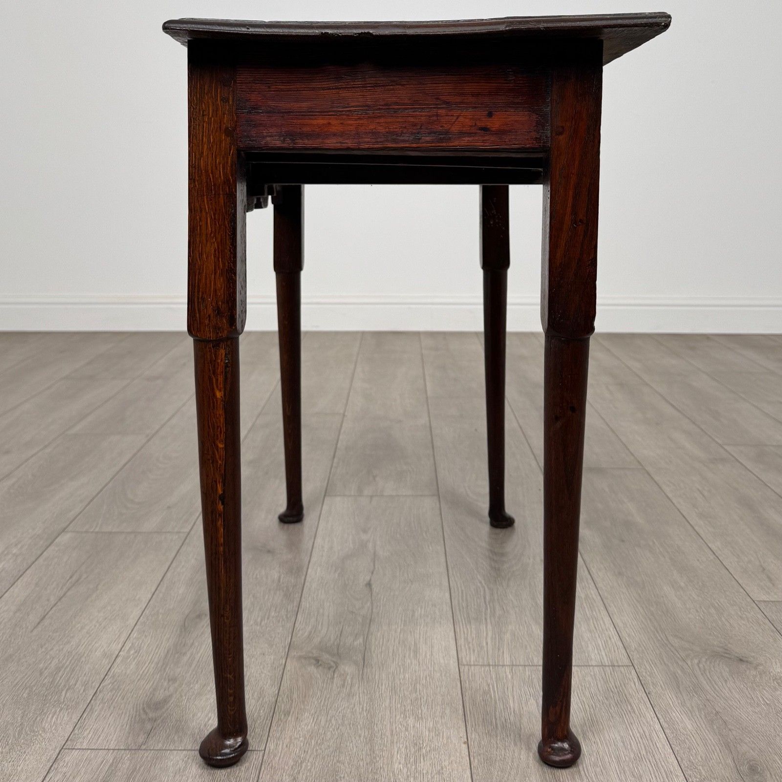 Antique 18th Century Good Quality Side Table In Oak photo for sale