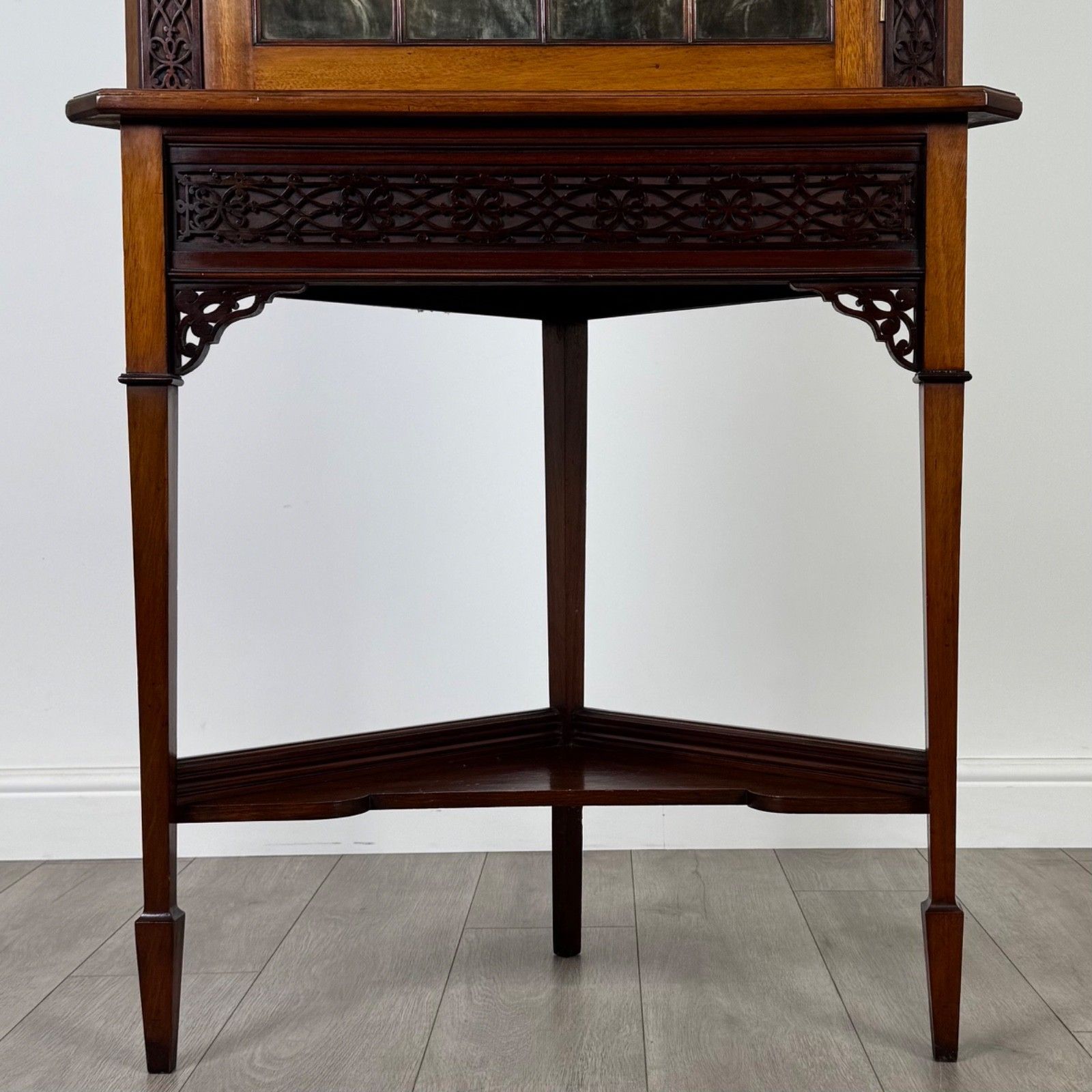 Antique 19th Century Corner Cabinet Made By Webb & Co photo vinterior