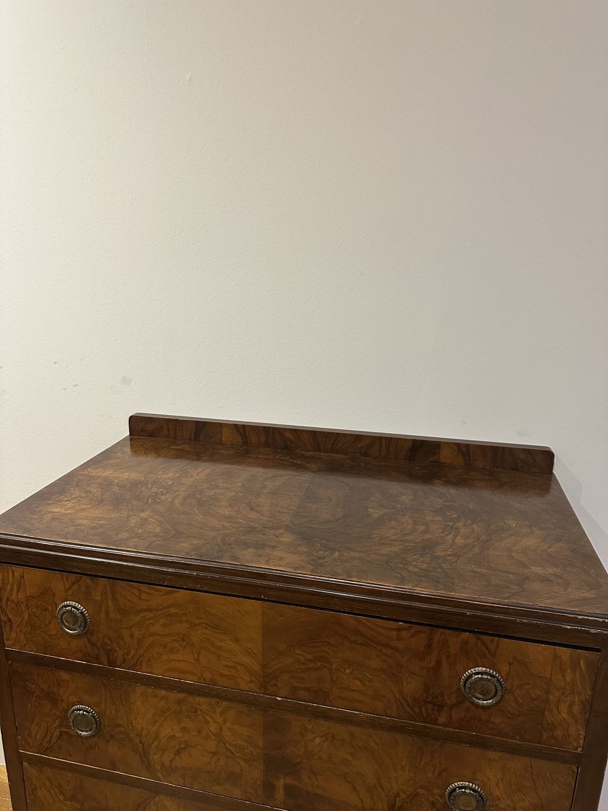 Mid 20th Century Walnut Veneer Chest Of Drawers photo furniture