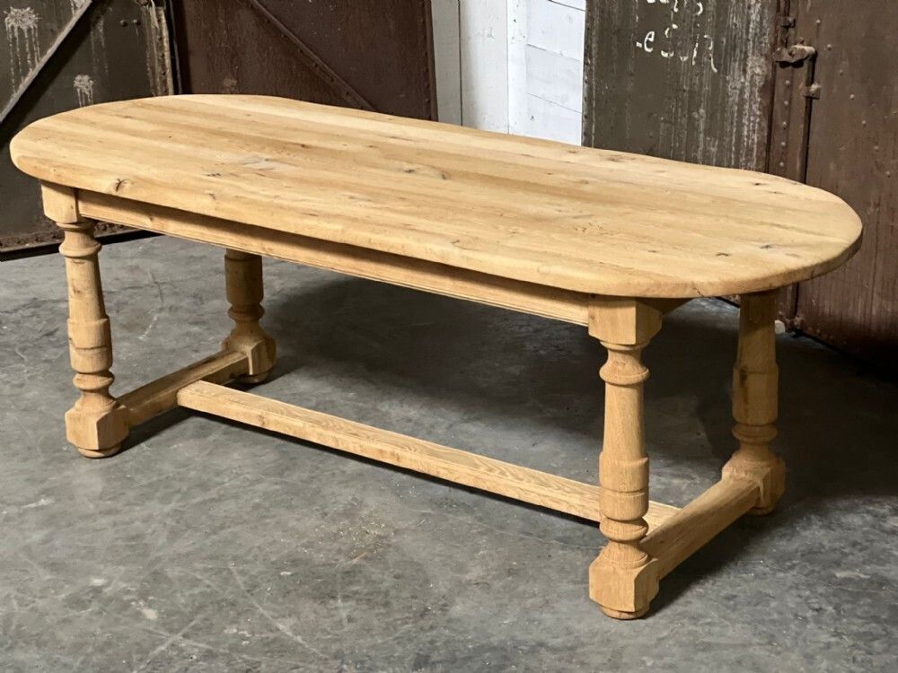 French Oak Farmhouse Dining Table photo Furniture