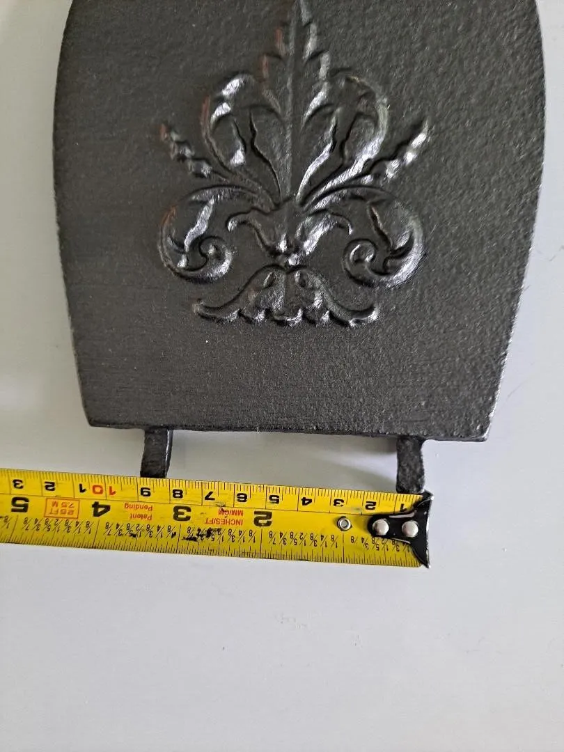 photo furniture Cast Iron Soot Flap Damper Plate Original Arched Damper Choke Plate Item Itemvc1
