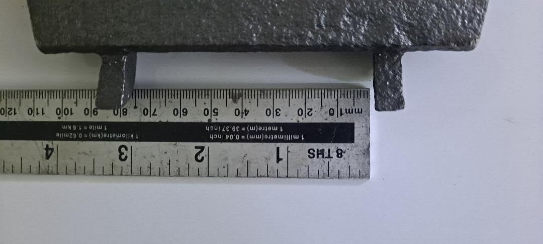 photo furniture Cast Iron Soot Flap Damper Plate Original Arched Damper Choke Plate Item Dam003