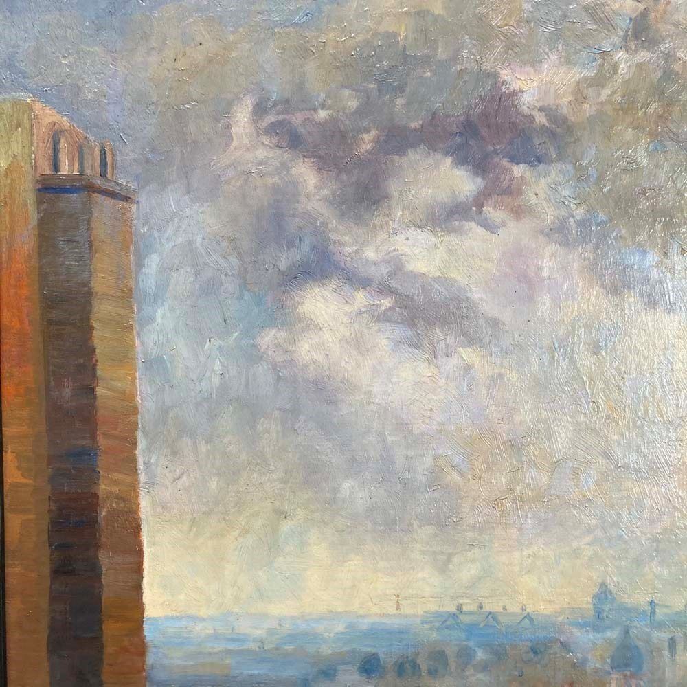 Brita Von Sydow Södöö (1884–1959) Oil Painting   'Industrial Landscape' photo 2650.0