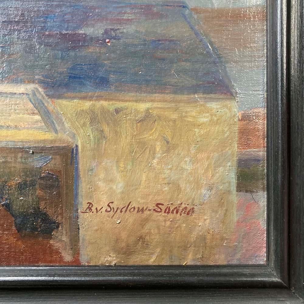 Brita Von Sydow Södöö (1884–1959) Oil Painting   'Industrial Landscape' photo buy
