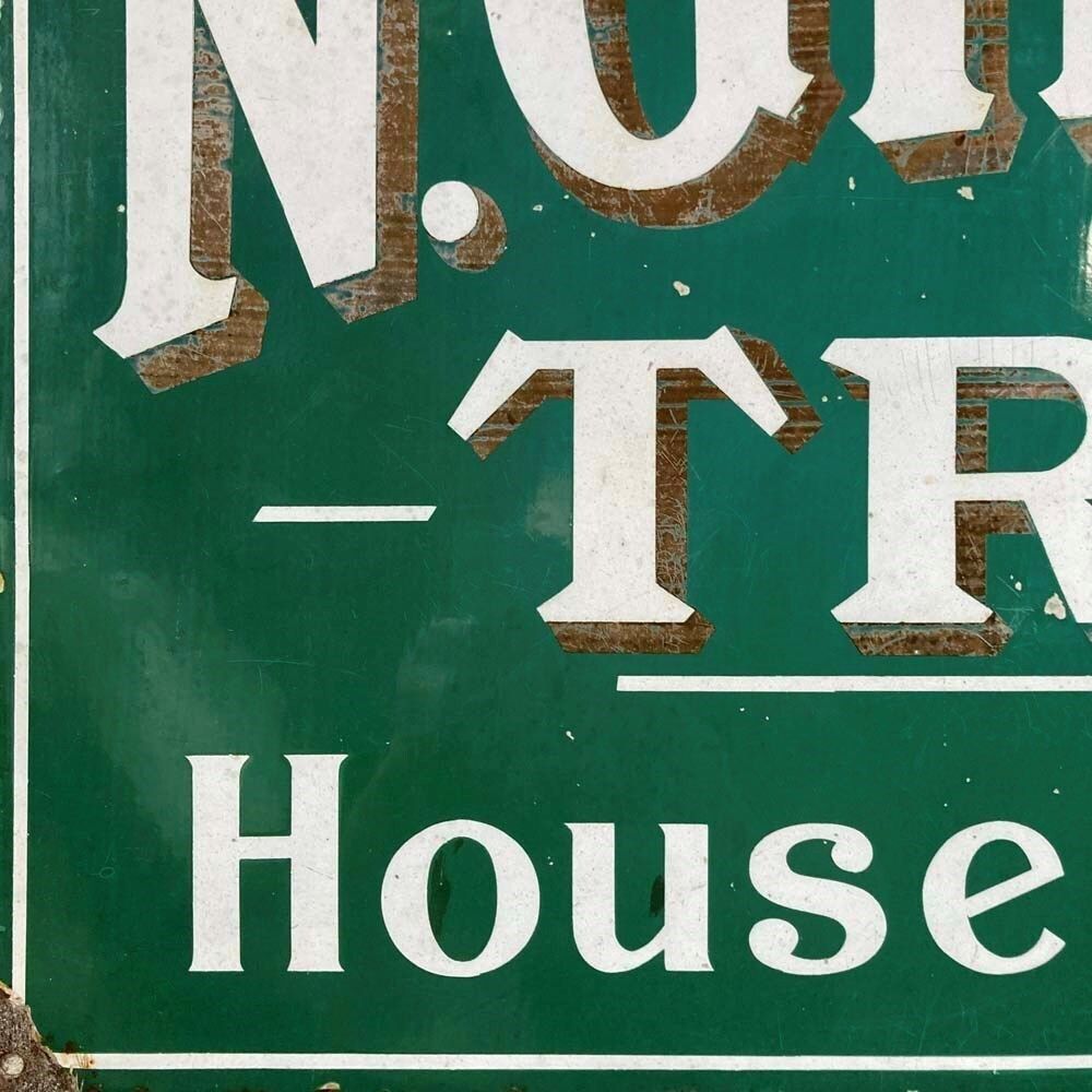 Truro Outfitter's Enamel Sign   'N. Gill & Son' photo Home Decor