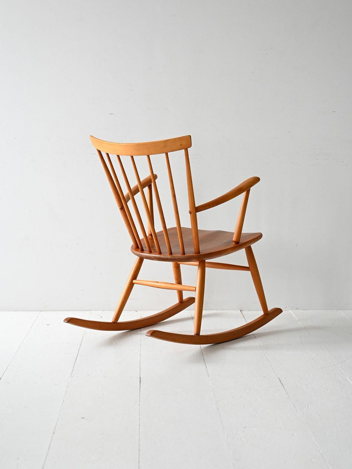Scandinavian Rocking Chair From The 1950s/60s In Beech And Teak photo Furniture