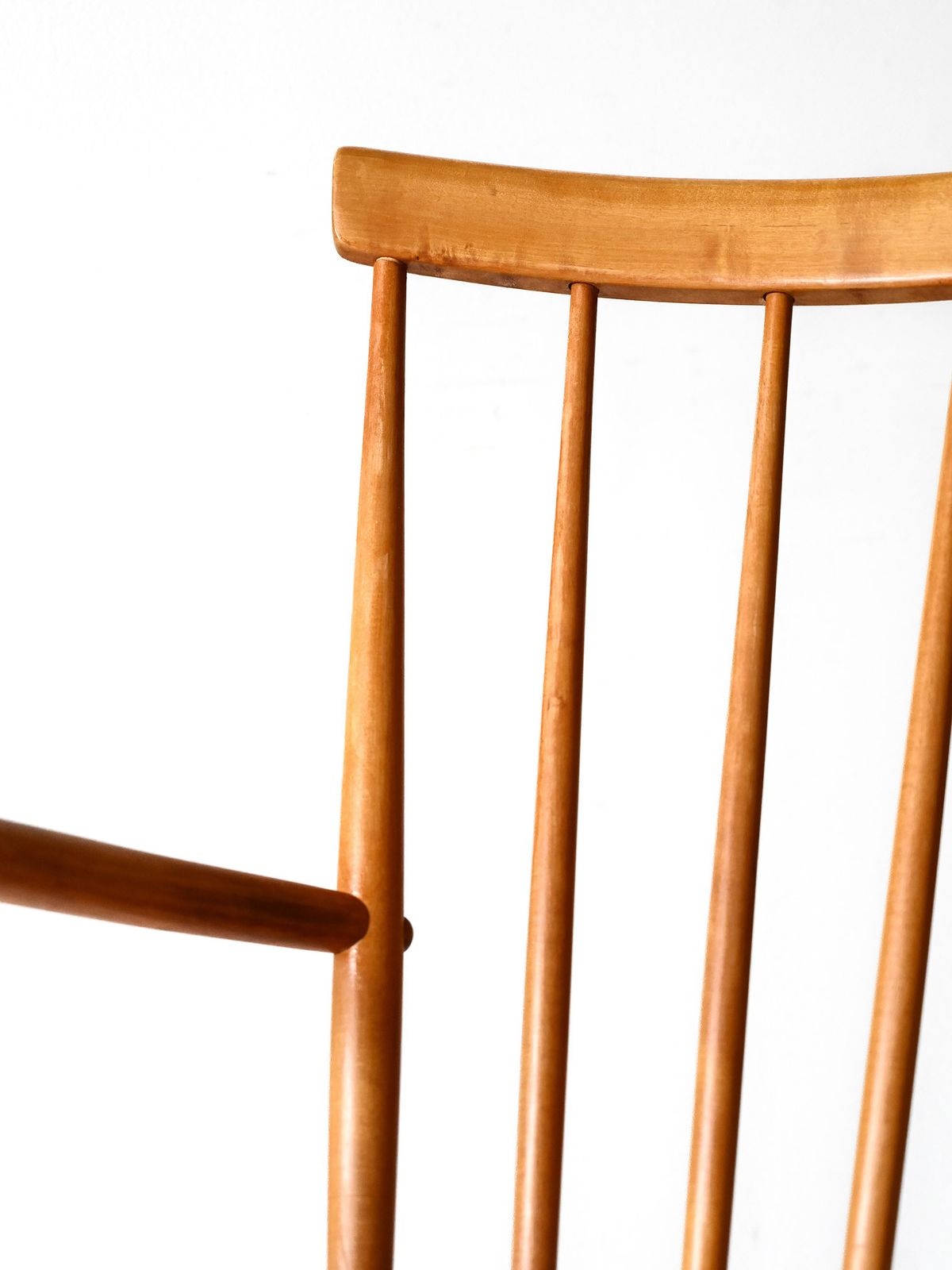 Scandinavian Rocking Chair From The 1950s/60s In Beech And Teak photo vinterior