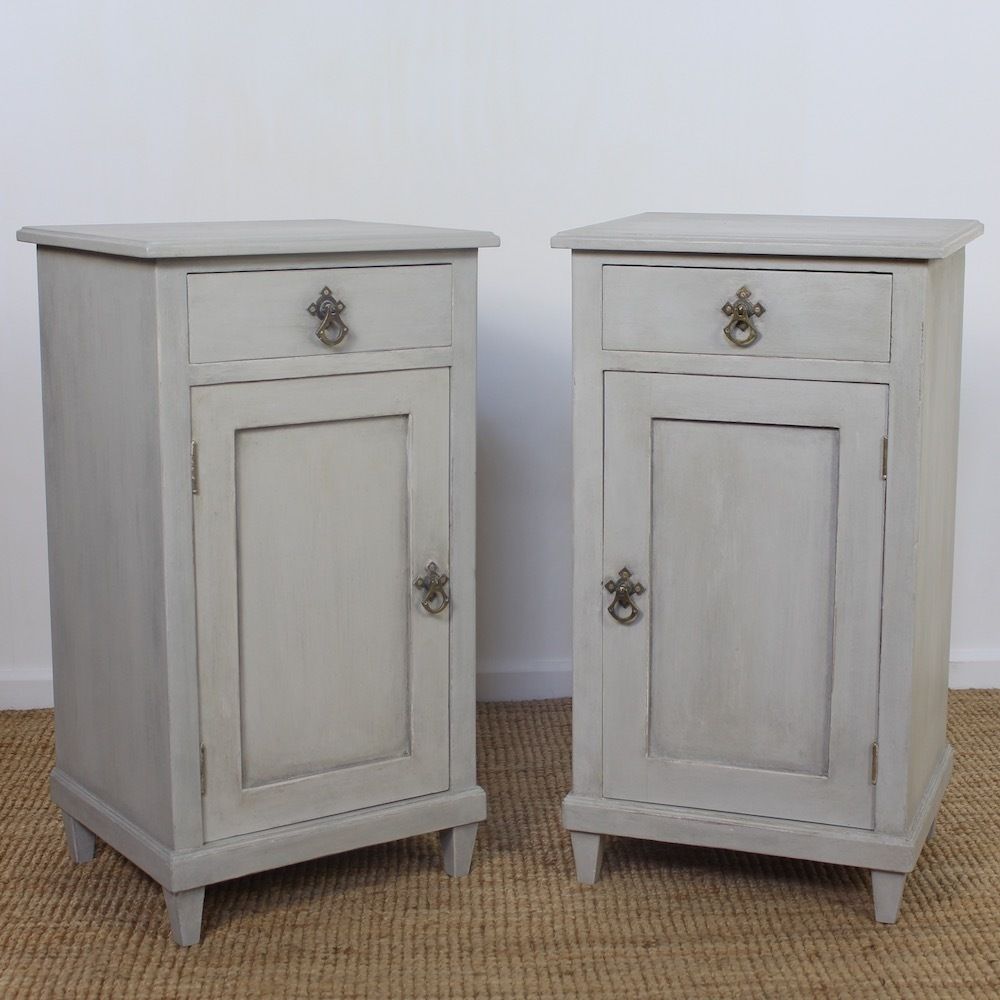 Pair Of Continental Bedside Cabinets