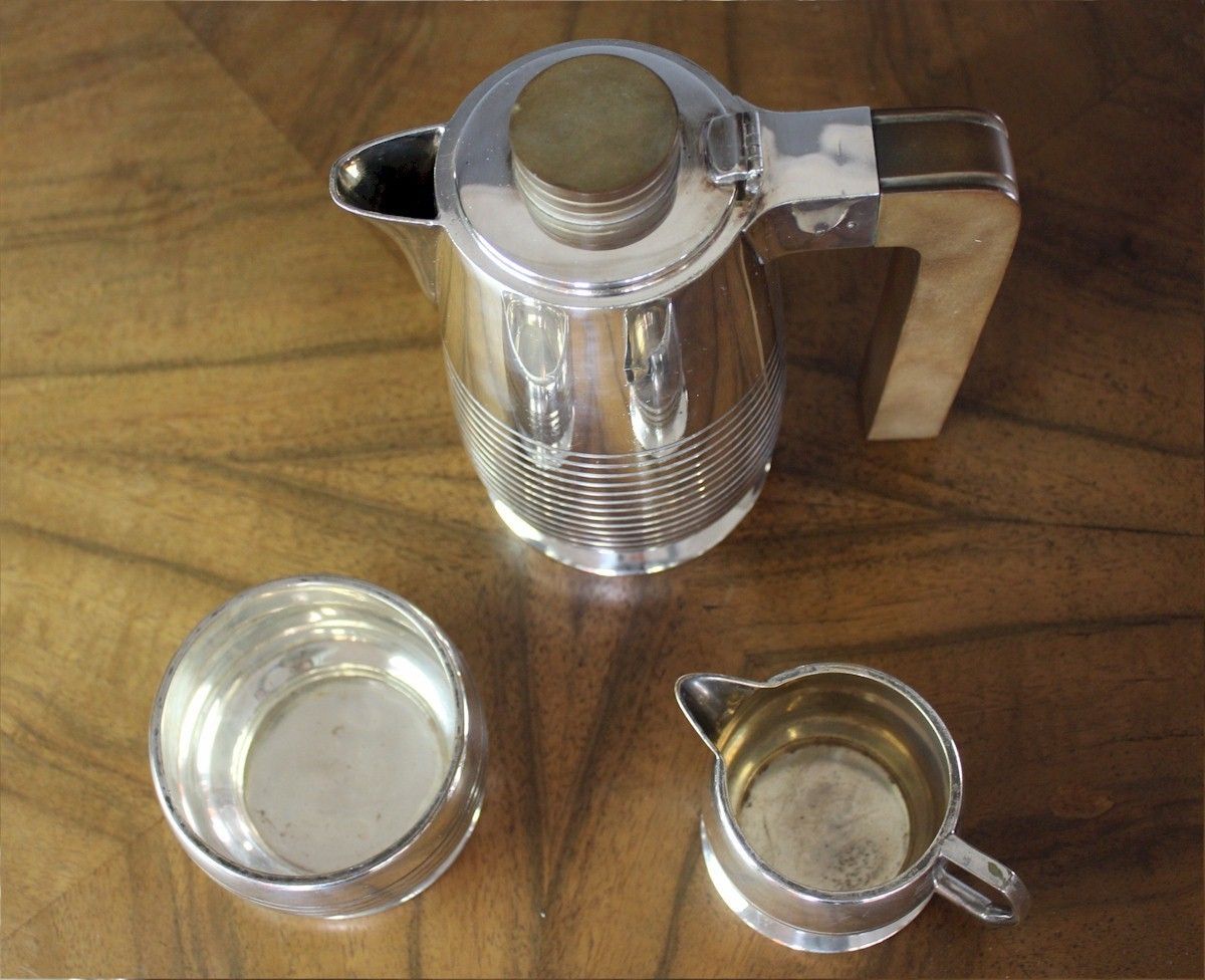 Art Deco Silver Plated Coffee Set Cardinal photo 235.0