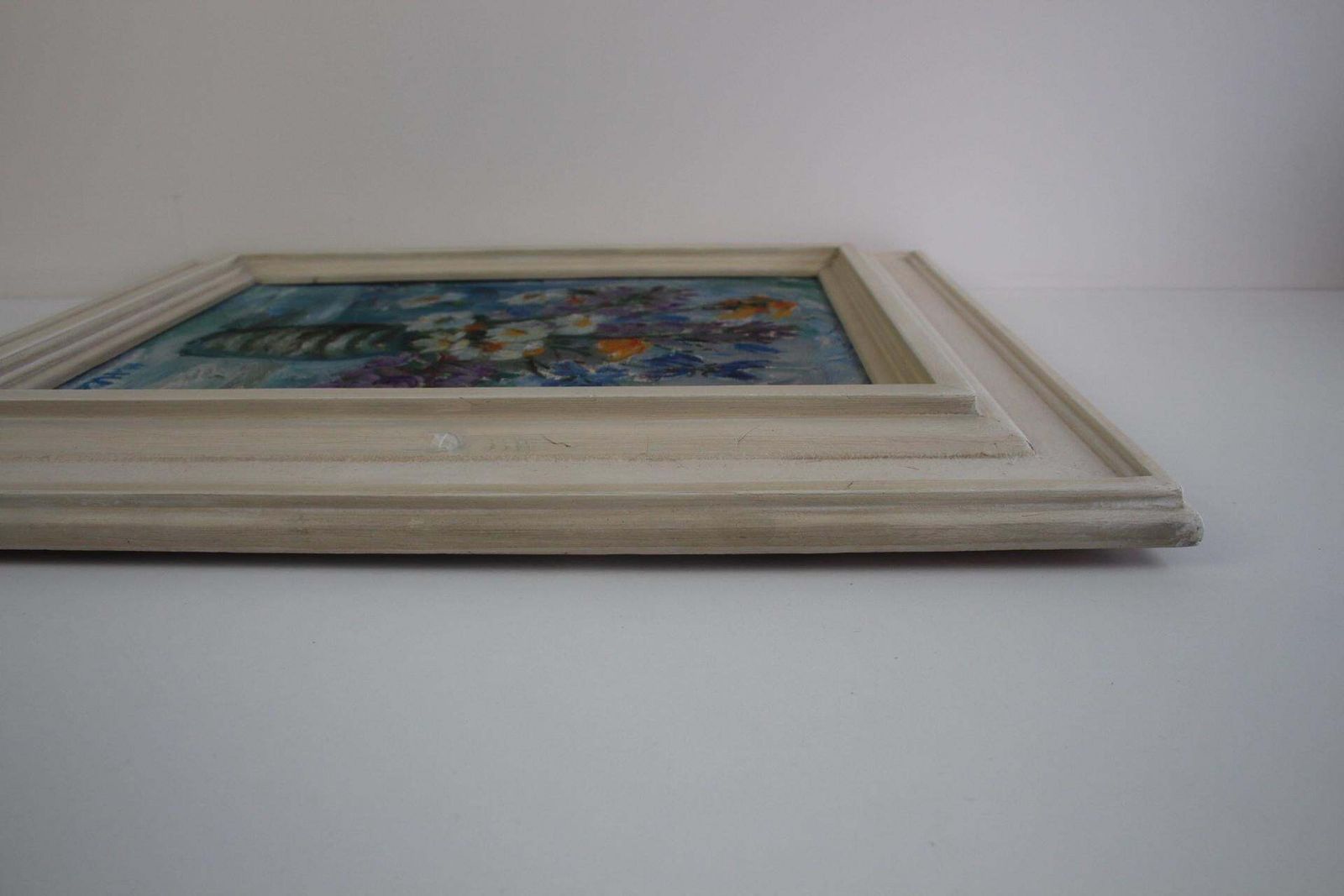 photo for sale Hand Painted Painting, Oil On Canvas, Signed, Czechoslovakia, 1963