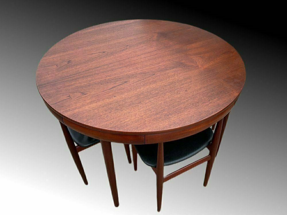 Danish Teak Extendable Dining Table And Chairs By Hans Olsen For Frem Røjle, Set Of 7 photo 4885.0