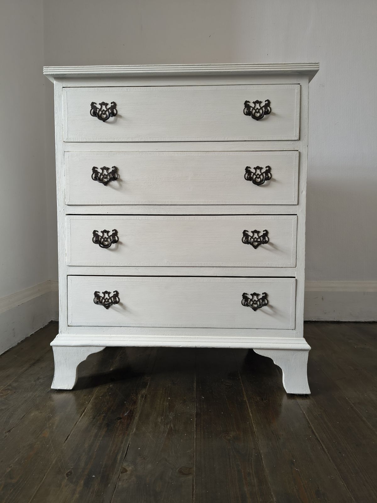 White Painted Vintage Chest Of Drawers