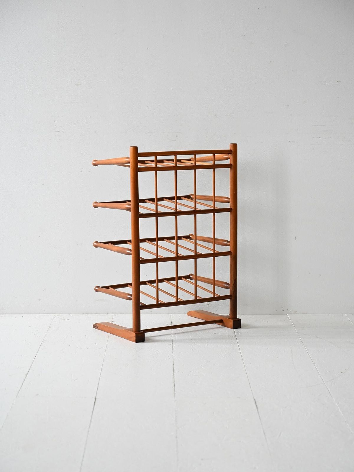 Vintage Scandinavian Birch Magazine Rack From The 1940s photo 340.0
