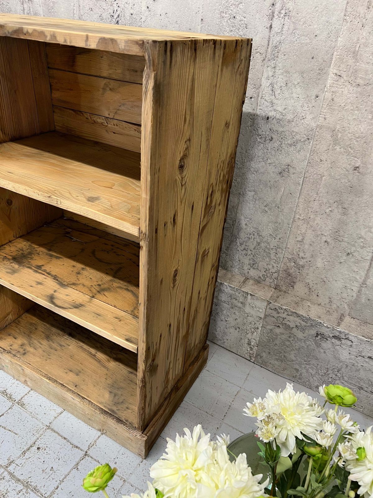 photo furniture Free Standing Rustic Haberdashery Shelves Pigeon Hole Storage Sideboard
