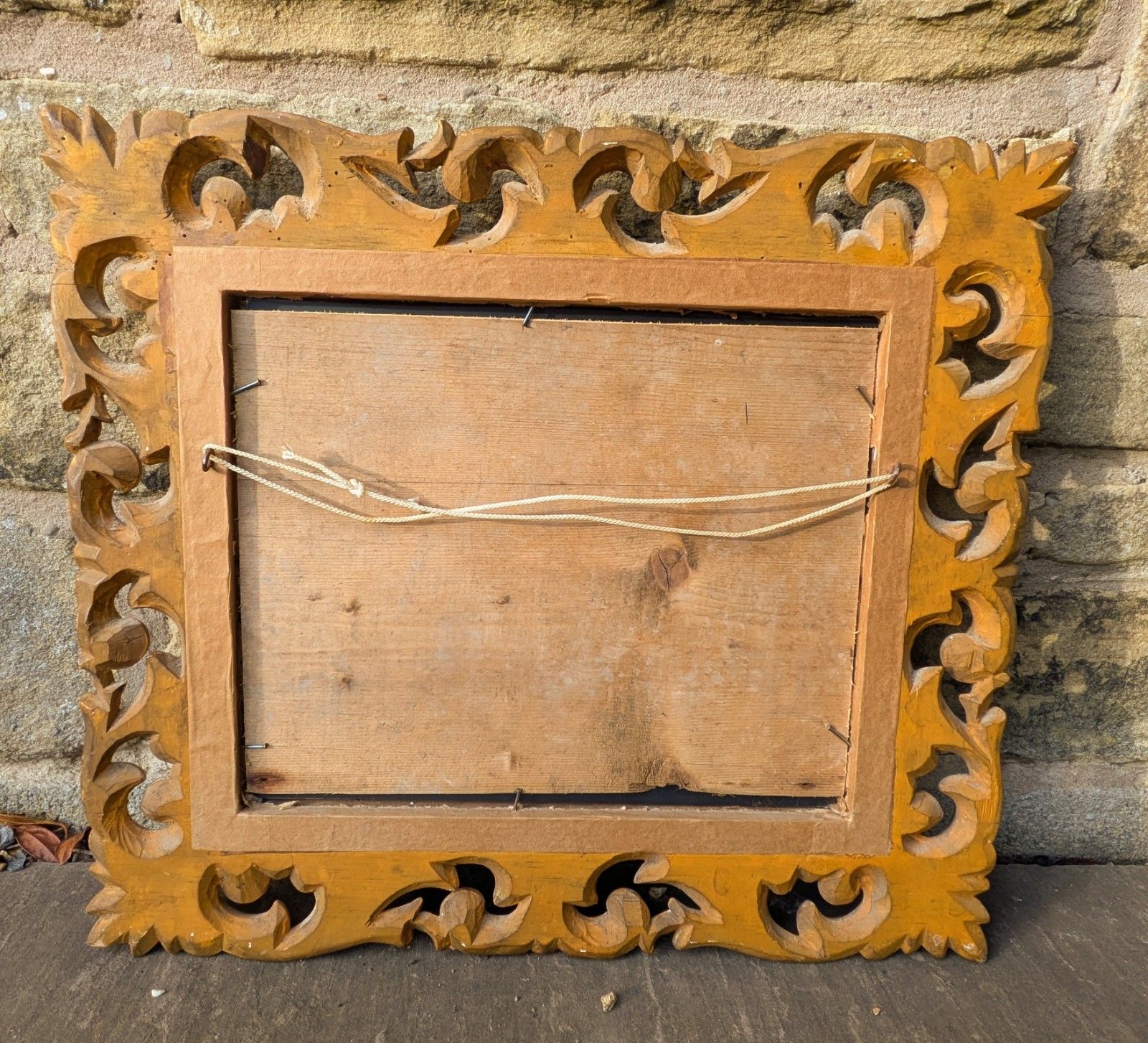 Antique Hand Carved Venetian Gilt Wood Mirror photo buy