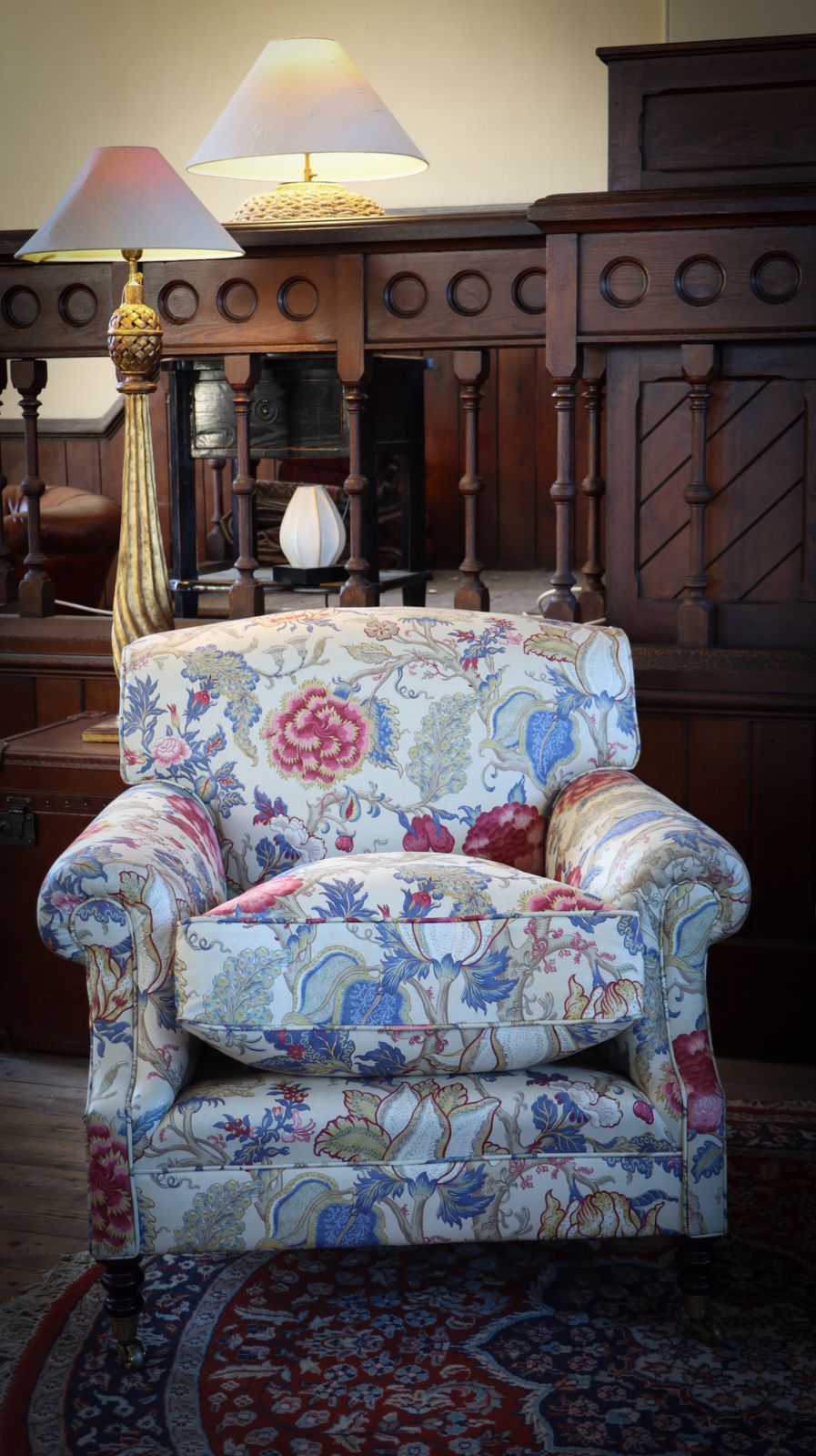 Price Per Chair Is £3500    Pair George Smith Laid Back Scroll Arm Signature Armchairs Titley Marr Darwen 🚚 photo 7000.0