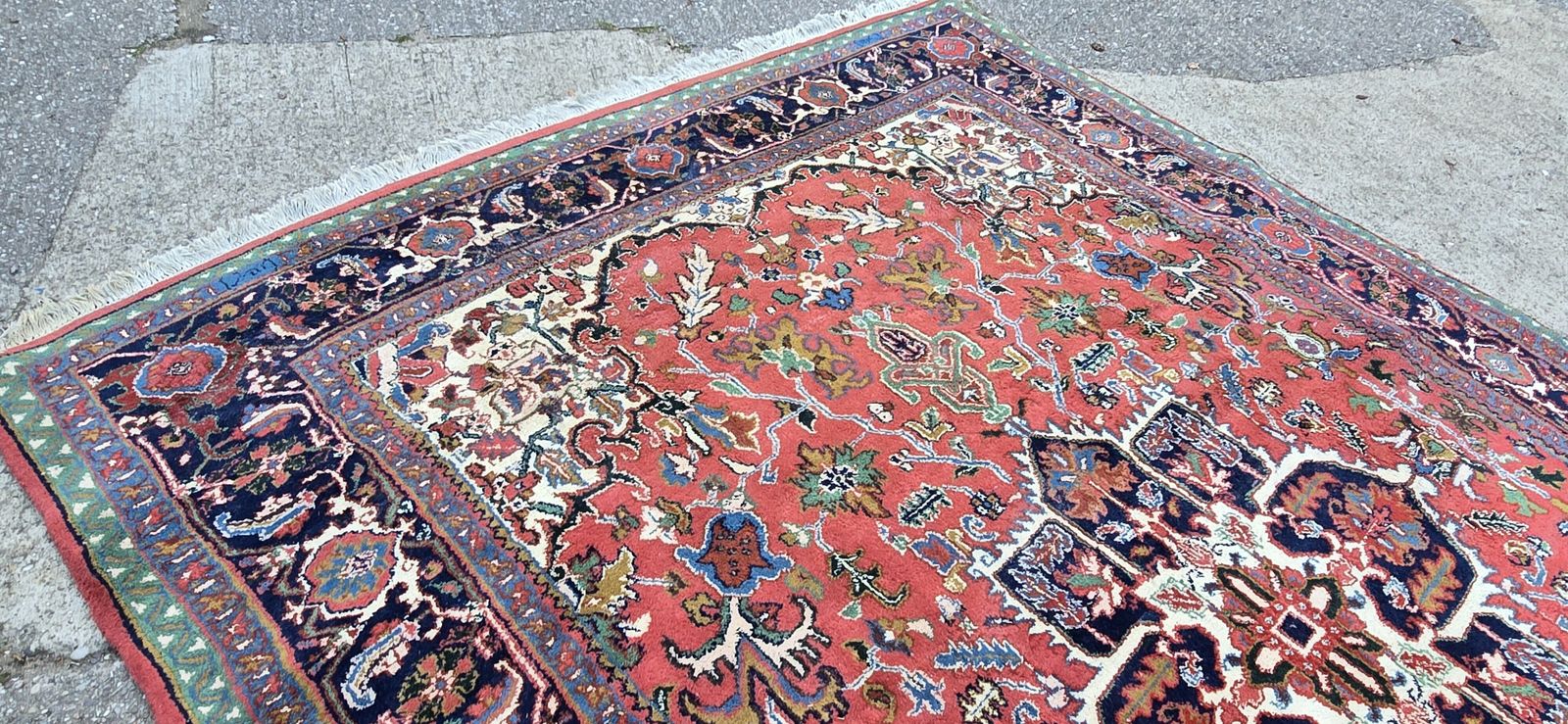 Superb Heriz Design Carpet, 1930s photo vintage