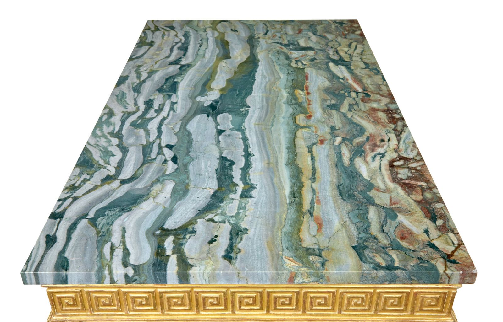 photo furniture 19th Century George II Influenced Marble Top Center Table