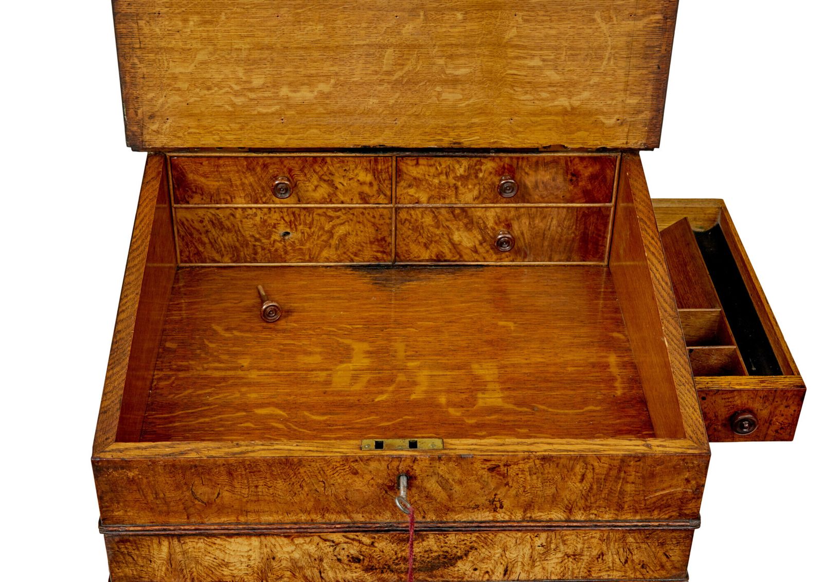 Mid 19th Century Pollard Oak Davenport Desk photo 2695.0